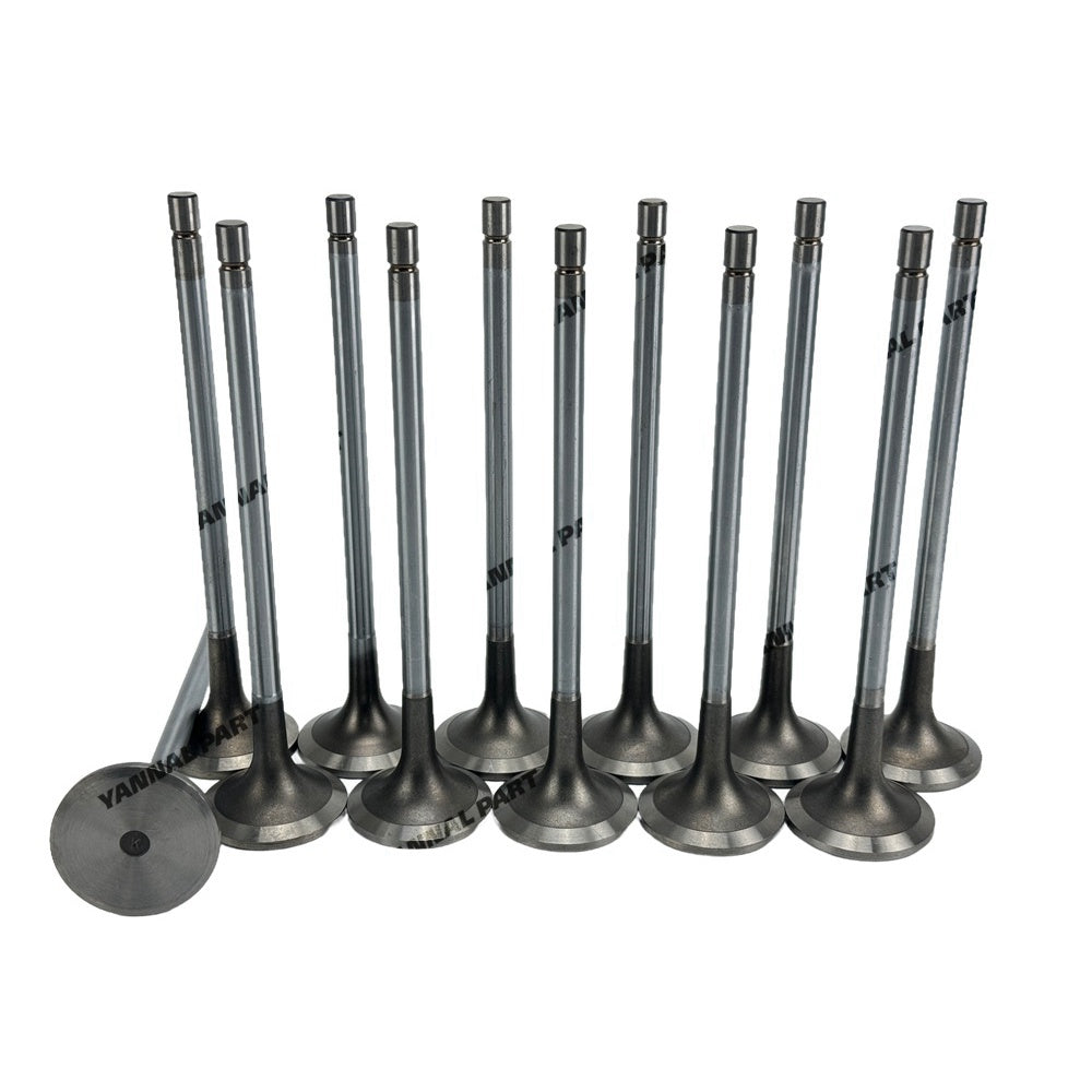 12 PCS Exhaust Valve 3090371 3804891 Fit For Cummins K19 Engine