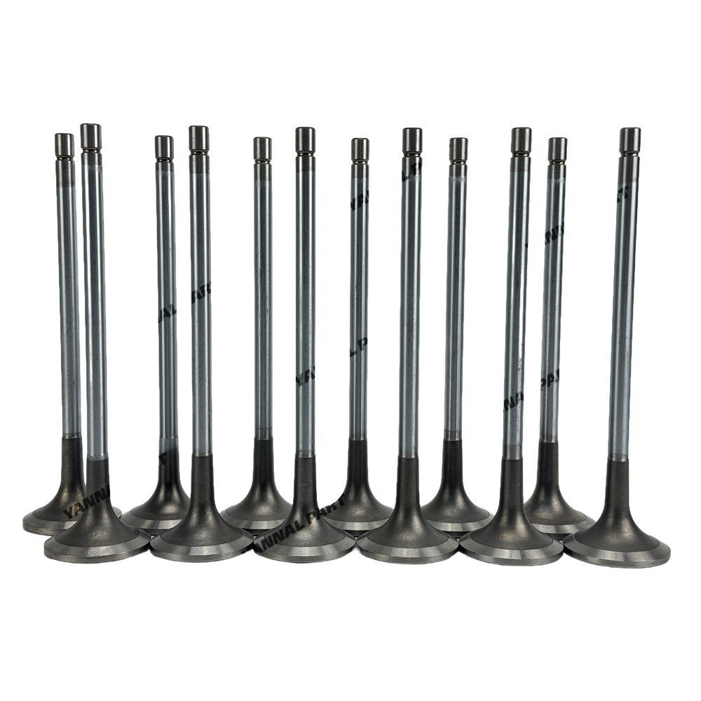 12 PCS Exhaust Valve 3090371 3804891 Fit For Cummins KTA19 Engine