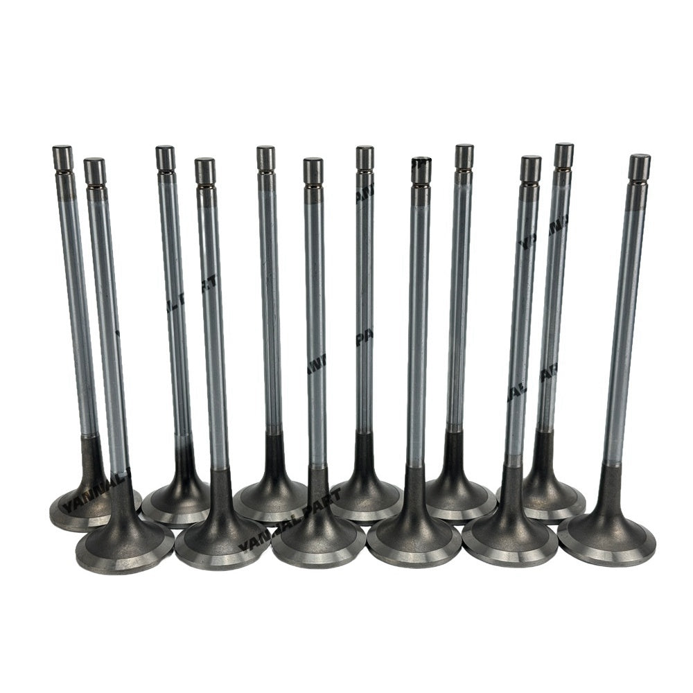 12 PCS Exhaust Valve 3090371 3804891 Fit For Cummins QSK19 Engine