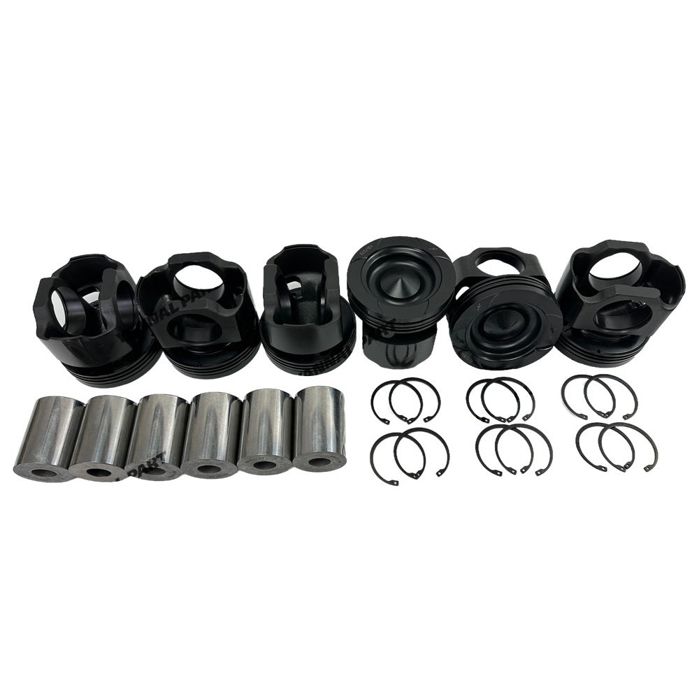 6 PCS Piston Kit 4367173 Fit For Cummins QSX15 Engine