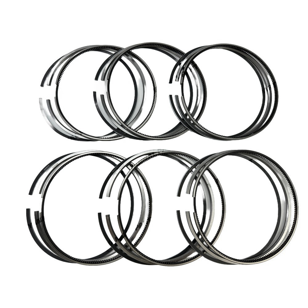 6 PCS Piston Ring 3684010 2869635 3682398 Fit For Cummins QSX15 Engine