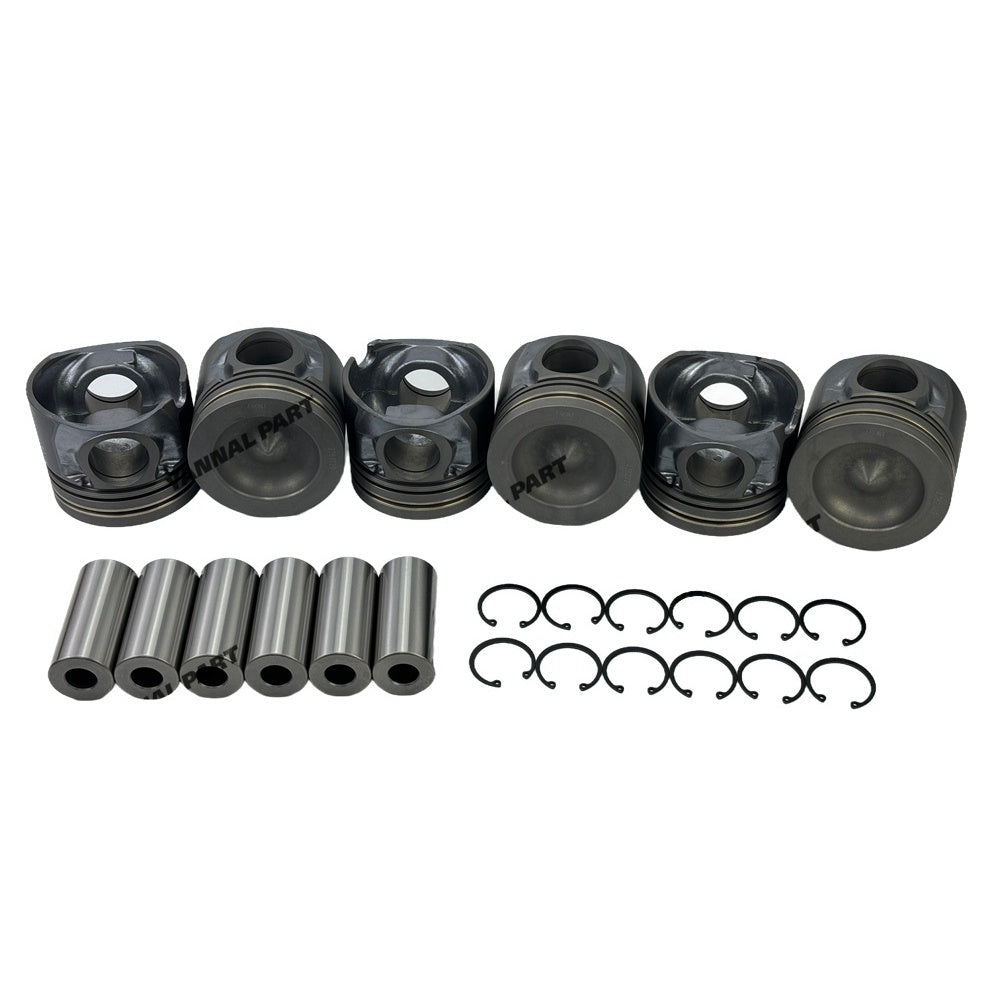 6 PCS Piston Kit 238-2729 Fit For Caterpillar 3126 Engine