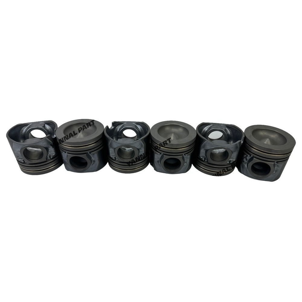 6 PCS Piston Kit 238-2729 Fit For Caterpillar 3126 Engine