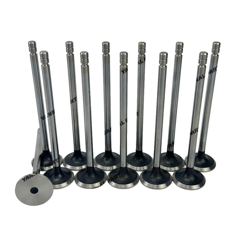 12 PCS Exhaust Valve 255-8676 490-1728 Fit For Caterpillar C9 Engine