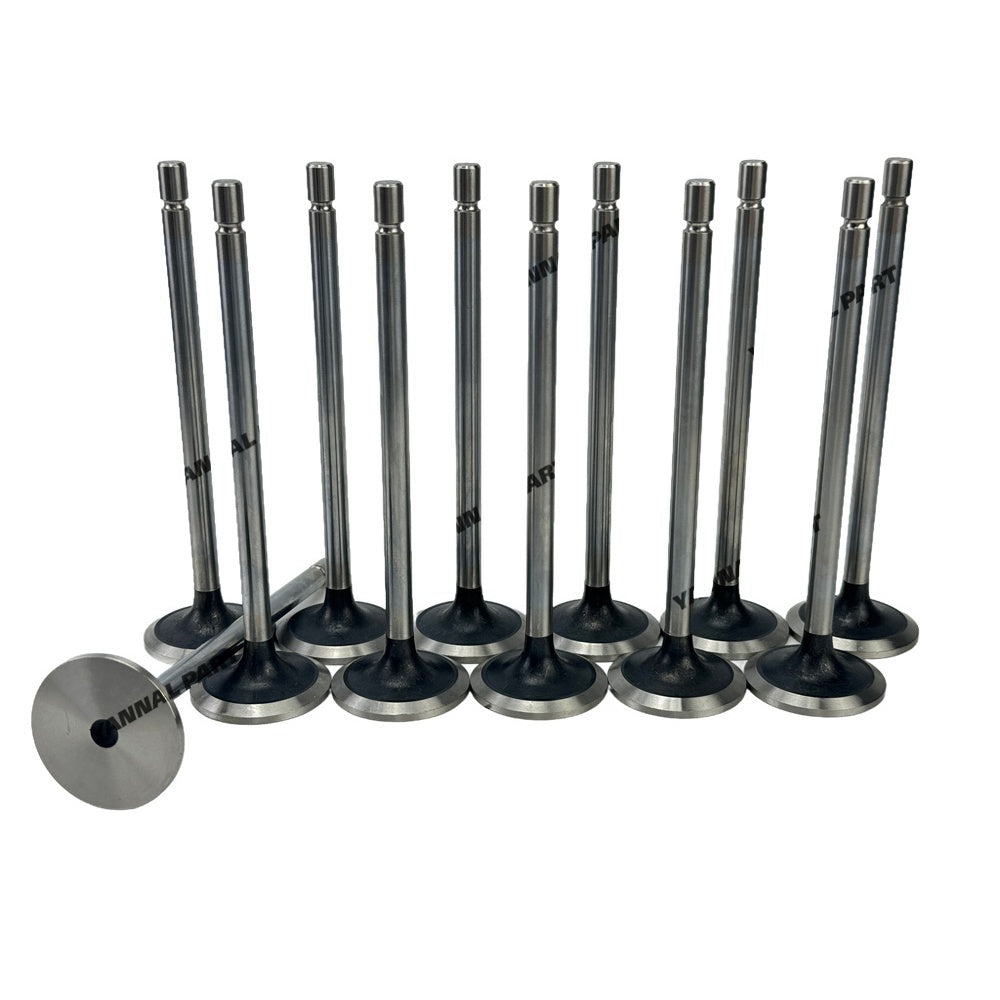 12 PCS Intake Valve 262-2957 490-1729 Fit For Caterpillar C9 Engine