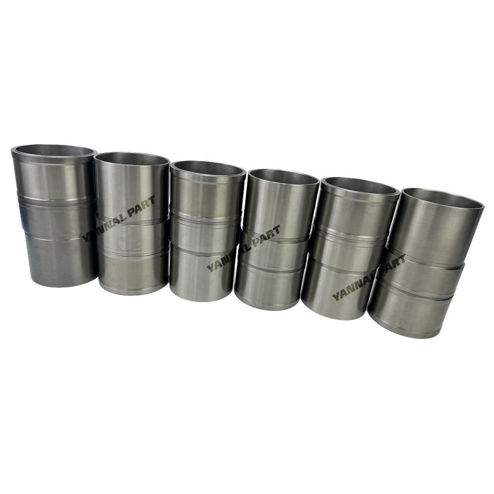 6 PCS Cylinder Liner 4695313 Fit For Caterpillar C9.3 Engine