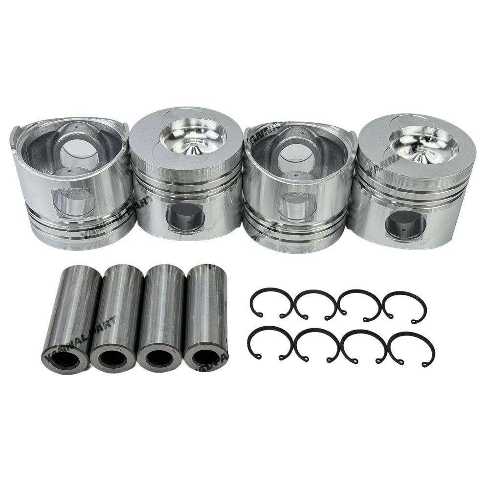 4 PCS Piston Kit Fit For Yunnei YN38GBZ Engine