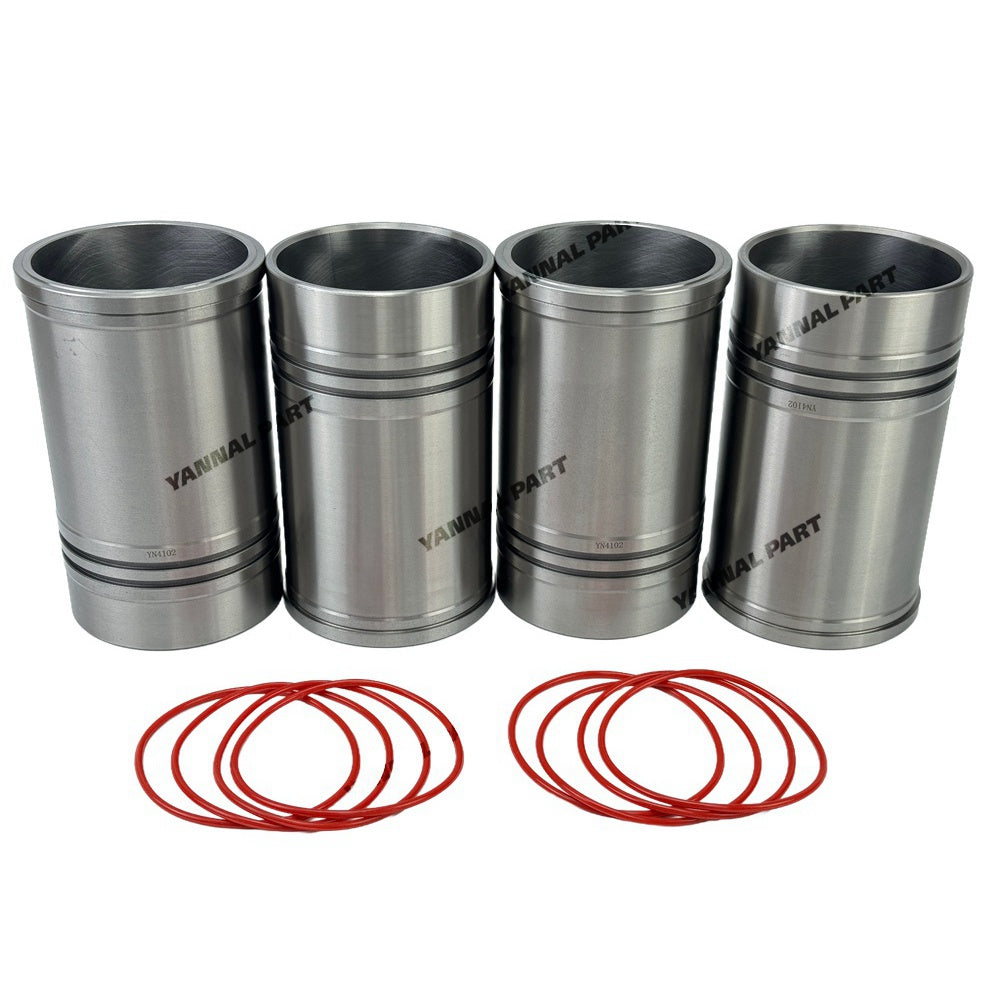 4 PCS Cylinder Liner Fit For Yunnei YN38GBZ Engine