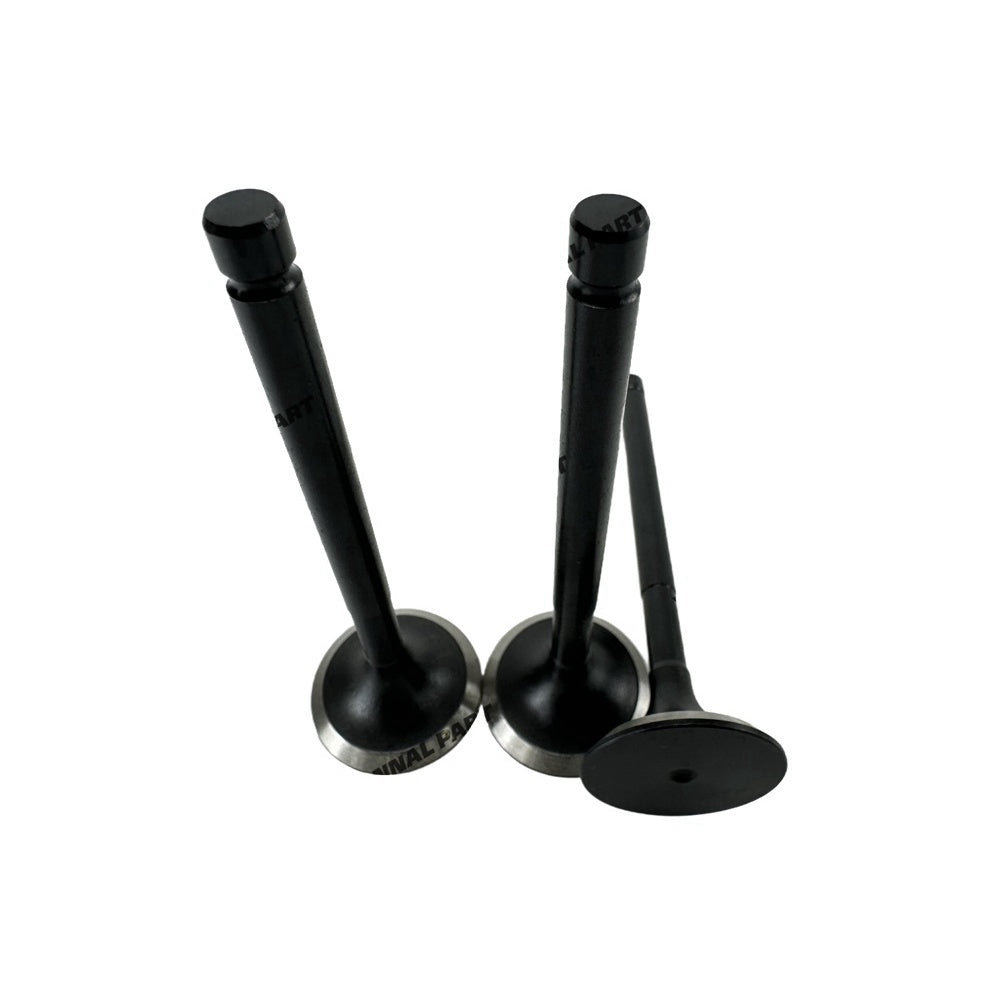 3 PCS Exhaust Valve Fit For ISEKI E3CD Engine