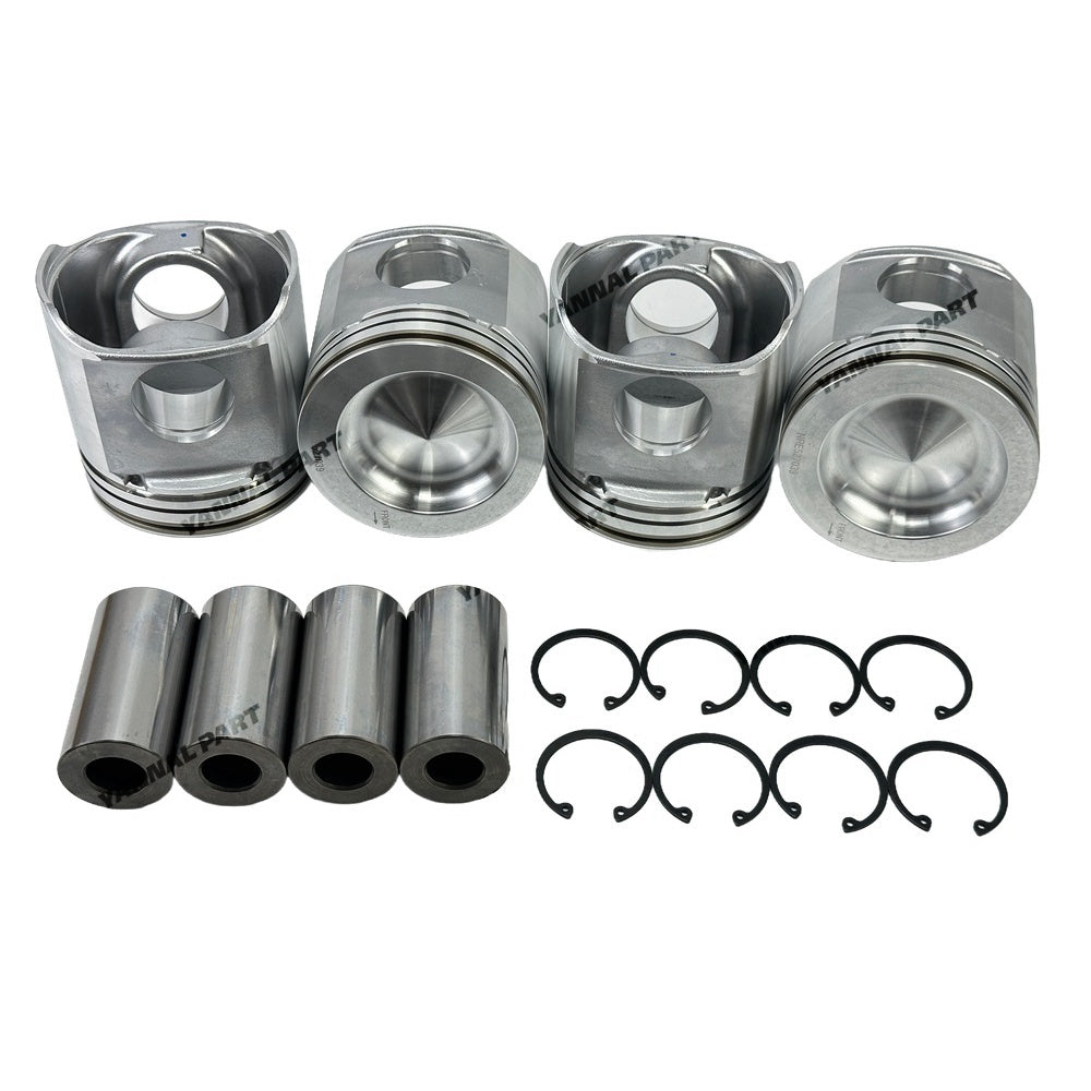 4 PCS Piston Kit RE527039 Fit For John Deere 4045T Engine