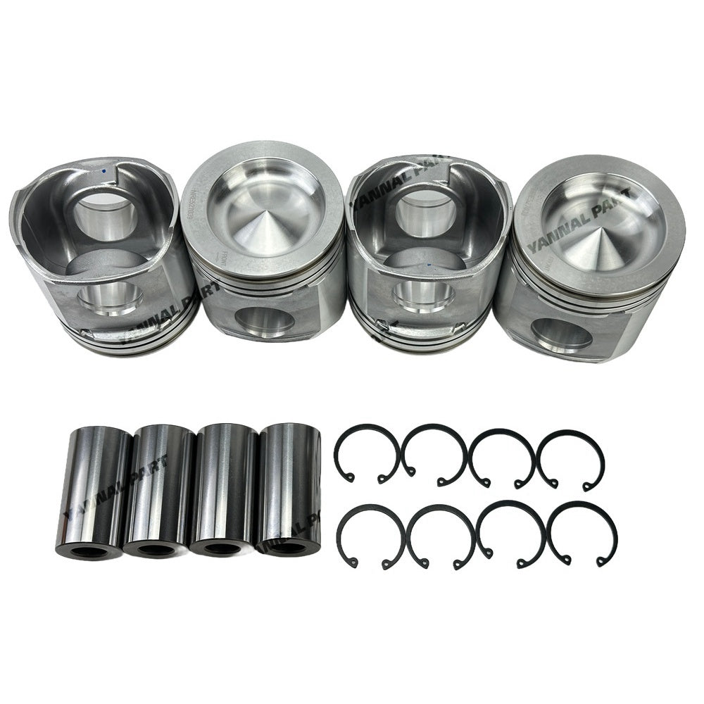 4 PCS Piston Kit RE527039 Fit For John Deere 4045T Engine