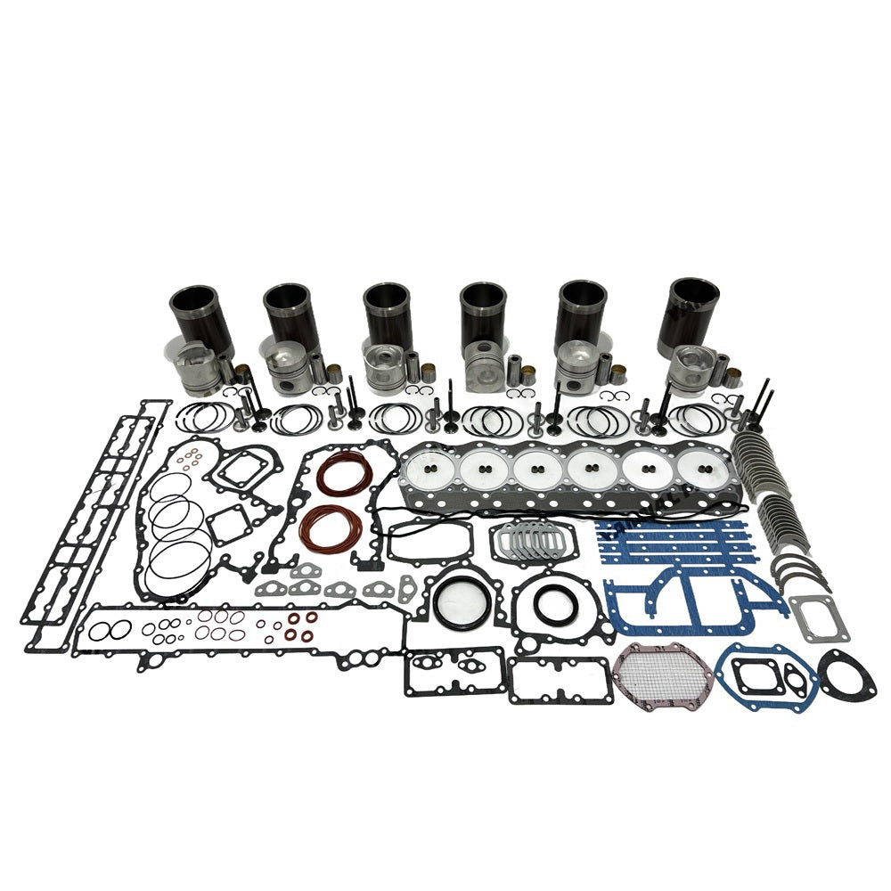 Rebuild Overhaul Repair Kit With Valves Engine Bearings Cylinder Liner Piston Rings Full Gasket Kit Fit For Mitsubishi 6D14 Engine