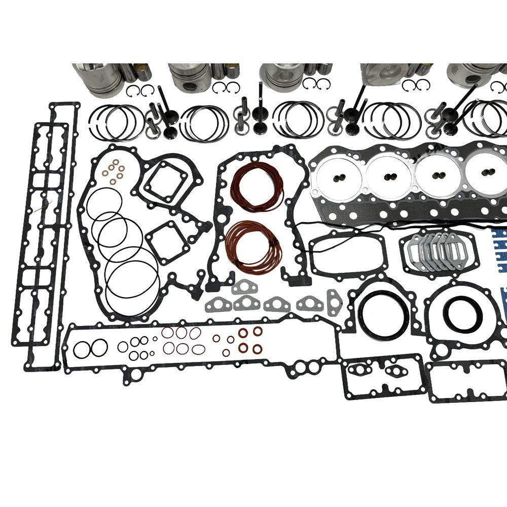Rebuild Overhaul Repair Kit With Valves Engine Bearings Cylinder Liner Piston Rings Full Gasket Kit Fit For Mitsubishi 6D14 Engine