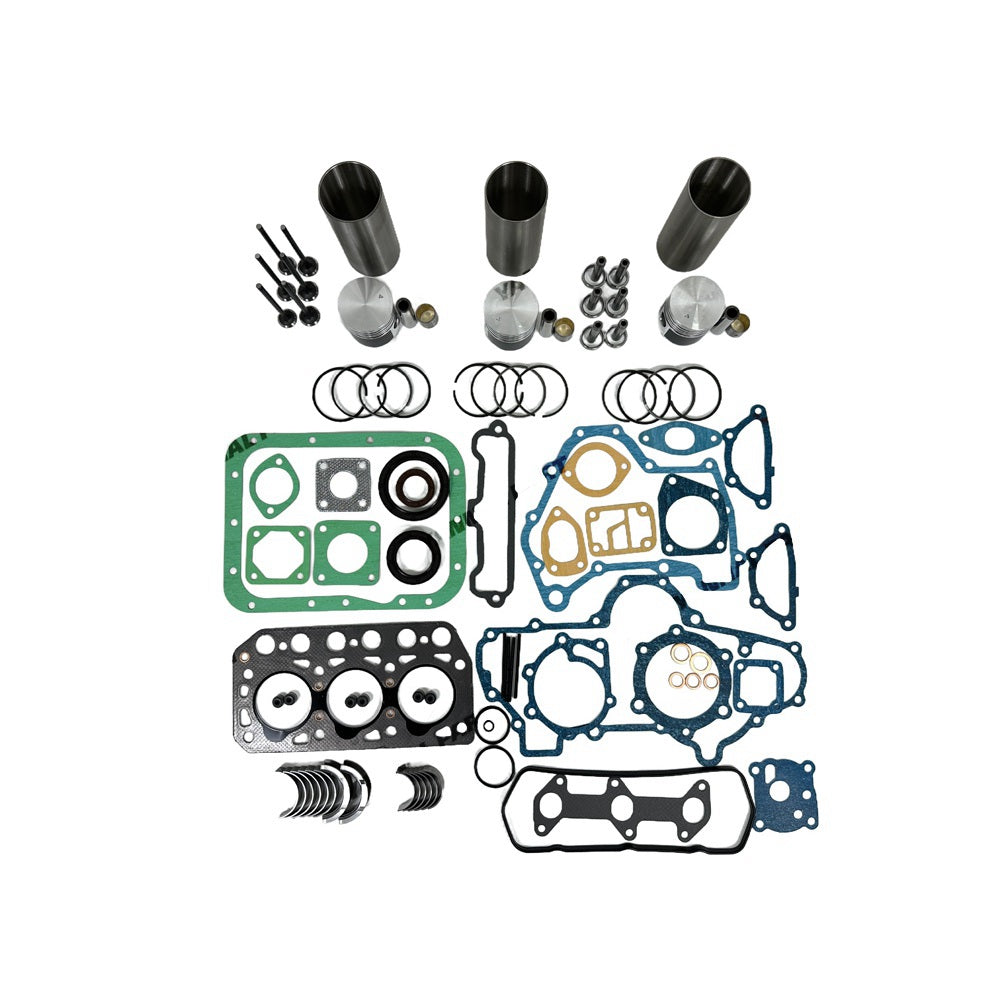 Rebuild Overhaul Repair Kit With Valves Engine Bearings Cylinder Liner Piston Rings Full Gasket Kit Fit For Mitsubishi K3B Engine