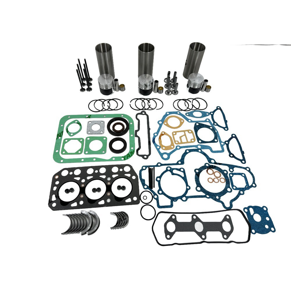 Rebuild Overhaul Repair Kit With Valves Engine Bearings Cylinder Liner Piston Rings Full Gasket Kit Fit For Mitsubishi K3B Engine