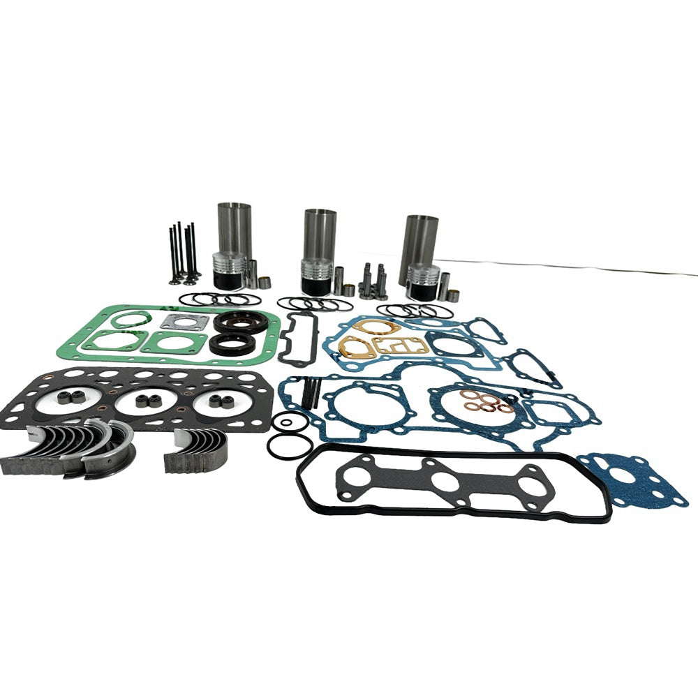 Rebuild Overhaul Repair Kit With Valves Engine Bearings Cylinder Liner Piston Rings Full Gasket Kit Fit For Mitsubishi K3B Engine