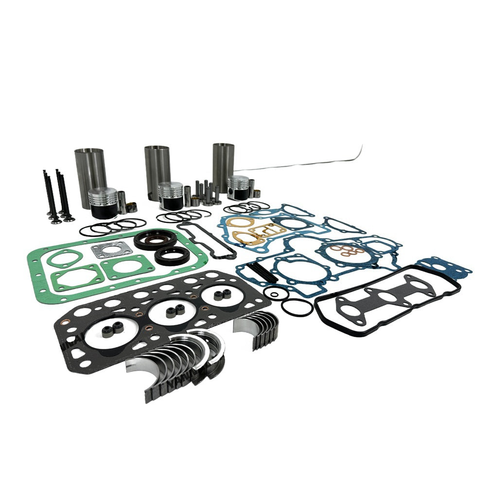 Rebuild Overhaul Repair Kit With Valves Engine Bearings Cylinder Liner Piston Rings Full Gasket Kit Fit For Mitsubishi K3B Engine