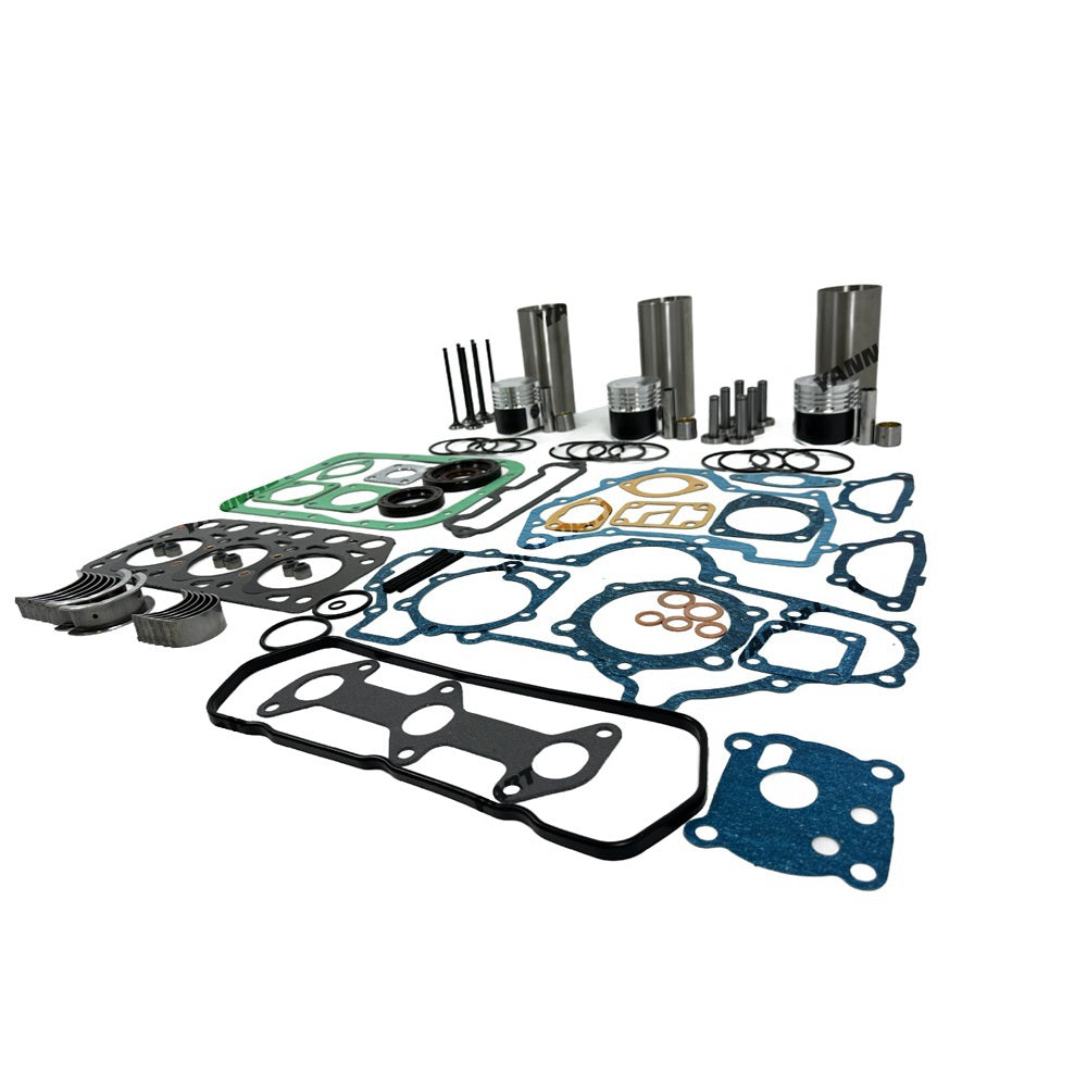 Rebuild Overhaul Repair Kit With Valves Engine Bearings Cylinder Liner Piston Rings Full Gasket Kit Fit For Mitsubishi K3B Engine