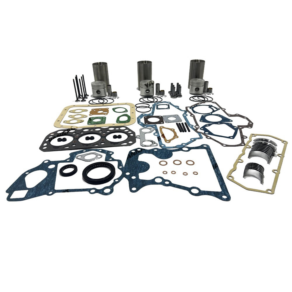 Rebuild Overhaul Repair Kit With Valves Engine Bearings Cylinder Liner Piston Rings Full Gasket Kit Fit For Mitsubishi K3H Engine