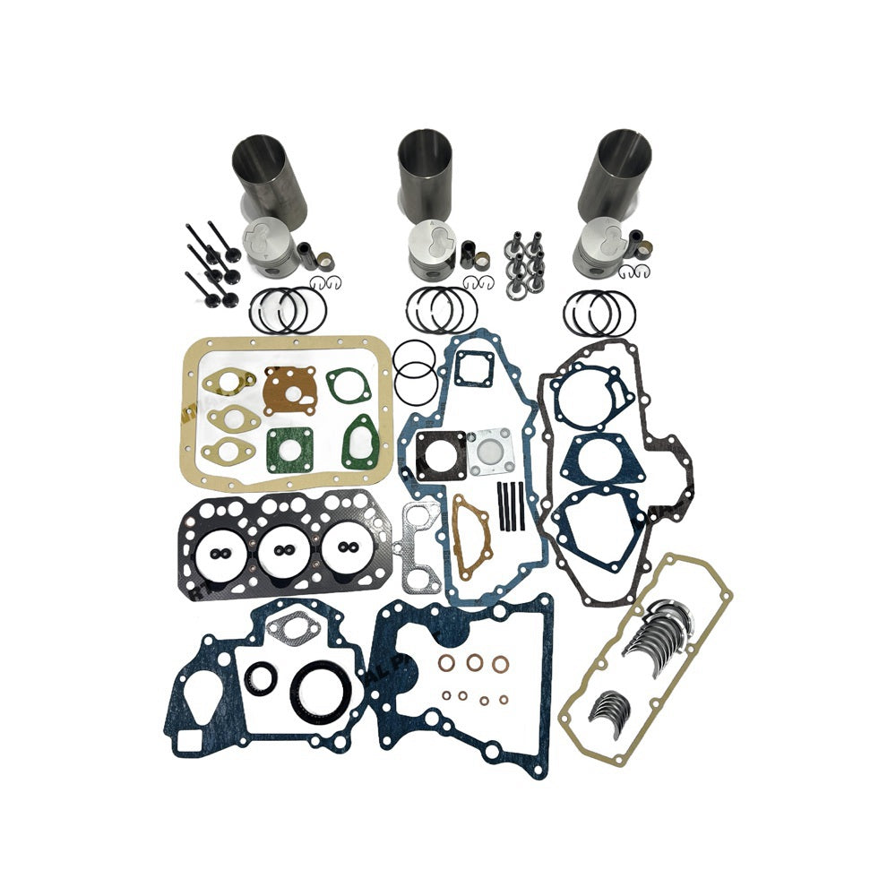 Rebuild Overhaul Repair Kit With Valves Engine Bearings Cylinder Liner Piston Rings Full Gasket Kit Fit For Mitsubishi K3H Engine
