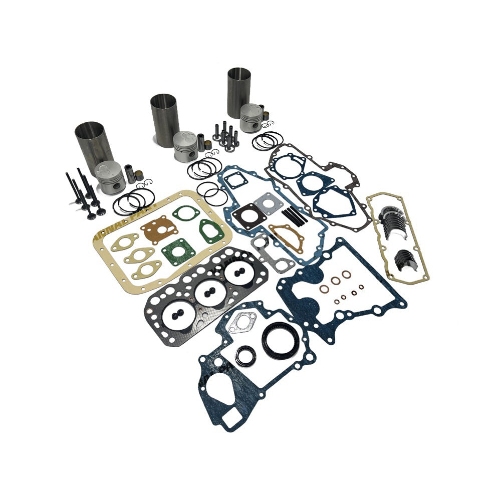 Rebuild Overhaul Repair Kit With Valves Engine Bearings Cylinder Liner Piston Rings Full Gasket Kit Fit For Mitsubishi K3H Engine