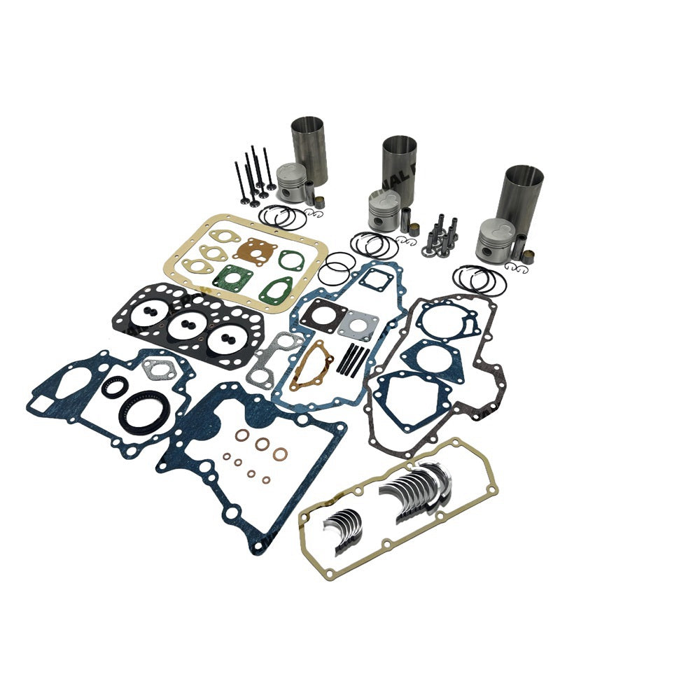 Rebuild Overhaul Repair Kit With Valves Engine Bearings Cylinder Liner Piston Rings Full Gasket Kit Fit For Mitsubishi K3H Engine