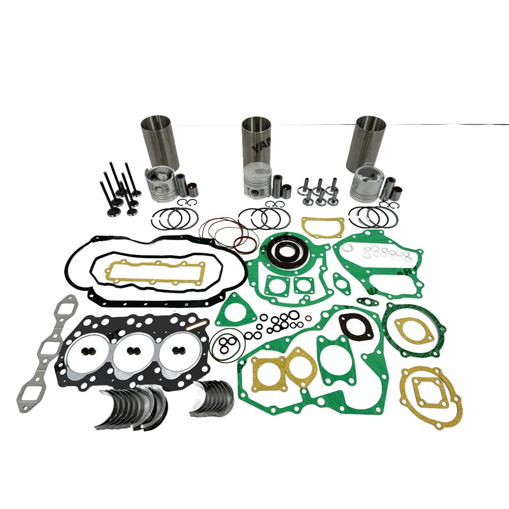 Rebuild Overhaul Repair Kit With Valves Engine Bearings Cylinder Liner Piston Rings Full Gasket Kit Fit For Mitsubishi S3Q2 Engine