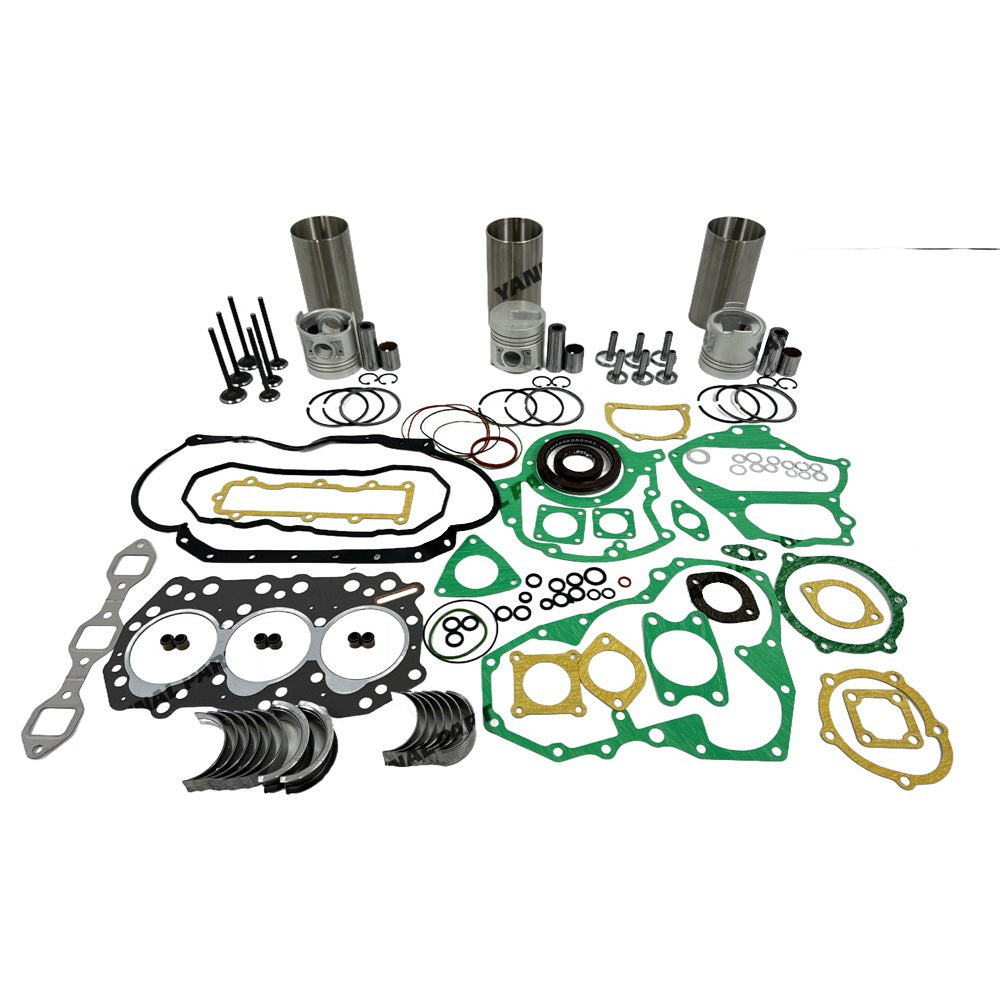 Rebuild Overhaul Repair Kit With Valves Engine Bearings Cylinder Liner Piston Rings Full Gasket Kit Fit For Mitsubishi S3Q2 Engine