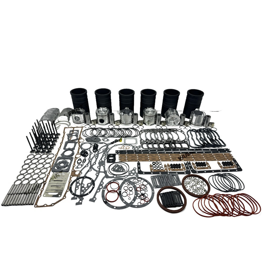 Rebuild Overhaul Repair Kit With Valves Engine Bearings Cylinder Liner Piston Rings Full Gasket Kit Fit For Mitsubishi S6A3 Engine