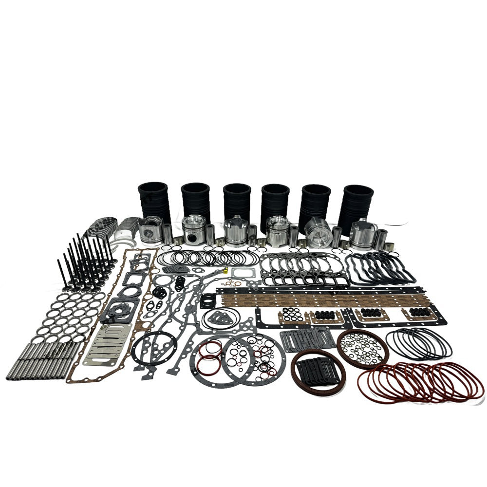 Rebuild Overhaul Repair Kit With Valves Engine Bearings Cylinder Liner Piston Rings Full Gasket Kit Fit For Mitsubishi S6A3 Engine