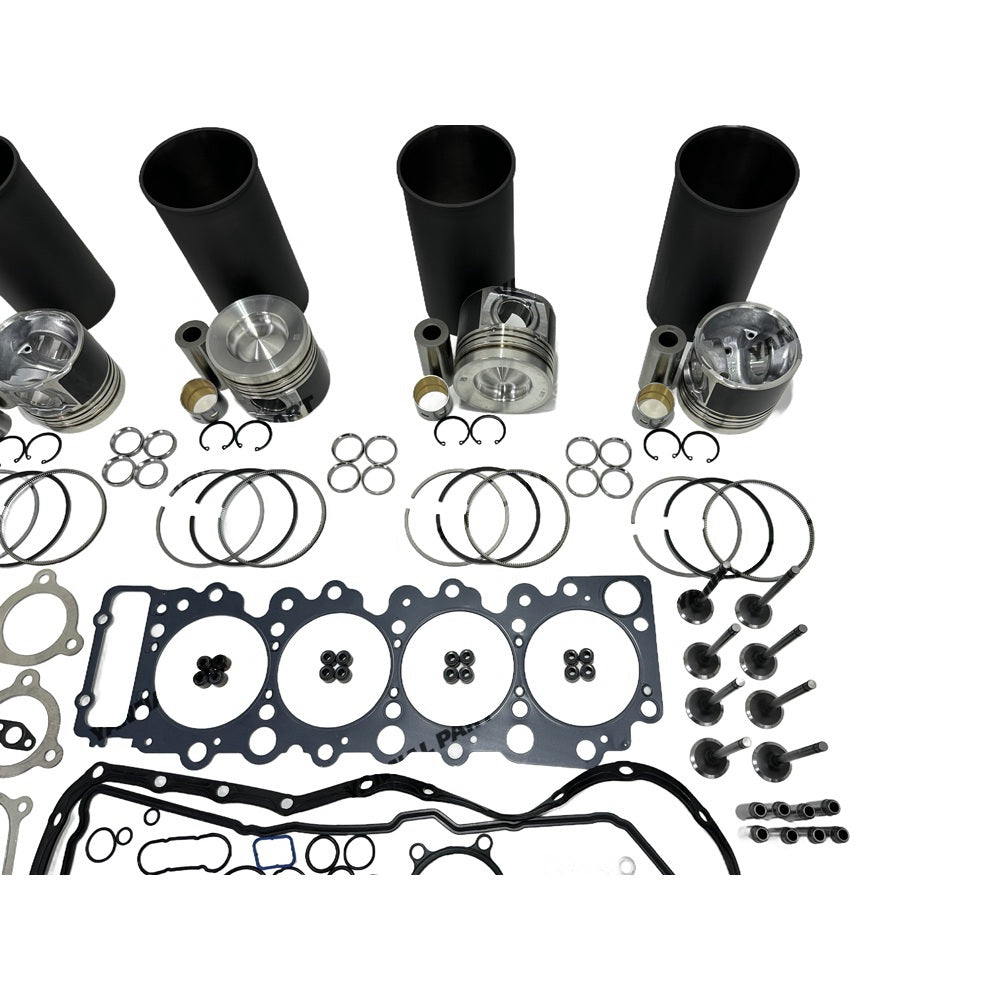 Rebuild Overhaul Repair Kit With Valves Engine Bearings Cylinder Liner Piston Rings Full Gasket Kit 8-98215307-0 Fit For Isuzu 4HK1 Engine