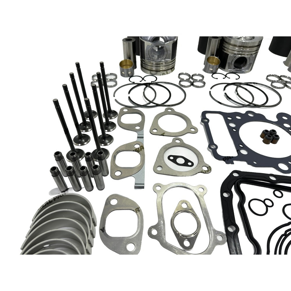Rebuild Overhaul Repair Kit With Valves Engine Bearings Cylinder Liner Piston Rings Full Gasket Kit 8-98215307-0 Fit For Isuzu 4HK1 Engine