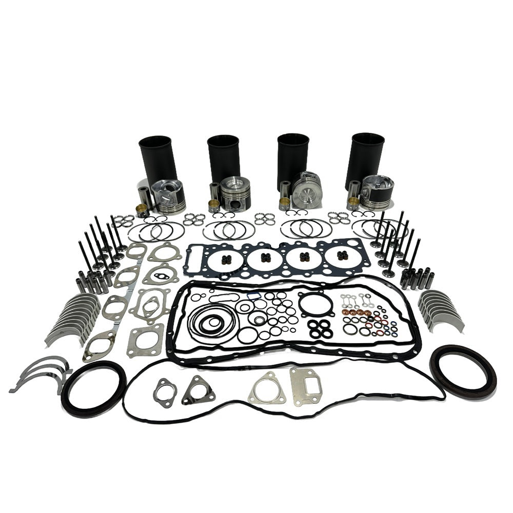 Rebuild Overhaul Repair Kit With Valves Engine Bearings Cylinder Liner Piston Rings Full Gasket Kit 8-98215307-0 Fit For Isuzu 4HK1 Engine