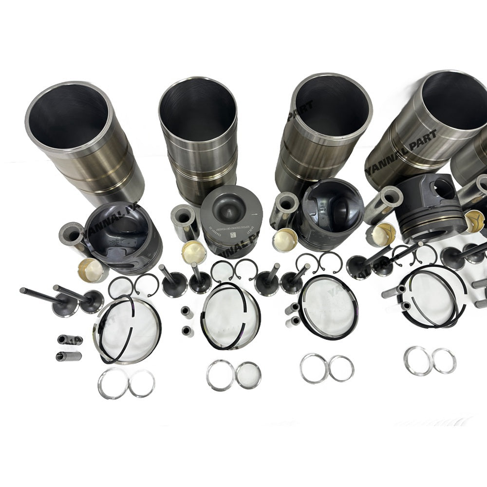 Rebuild Overhaul Repair Kit With Valves Engine Bearings Cylinder Liner Piston Rings Full Gasket Kit Fit For Cummins 6LT9.3 Engine