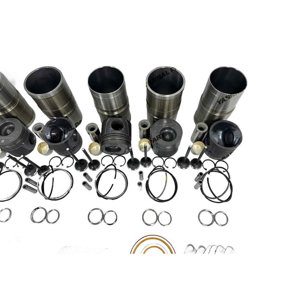 Rebuild Overhaul Repair Kit With Valves Engine Bearings Cylinder Liner Piston Rings Full Gasket Kit Fit For Cummins 6LT9.3 Engine