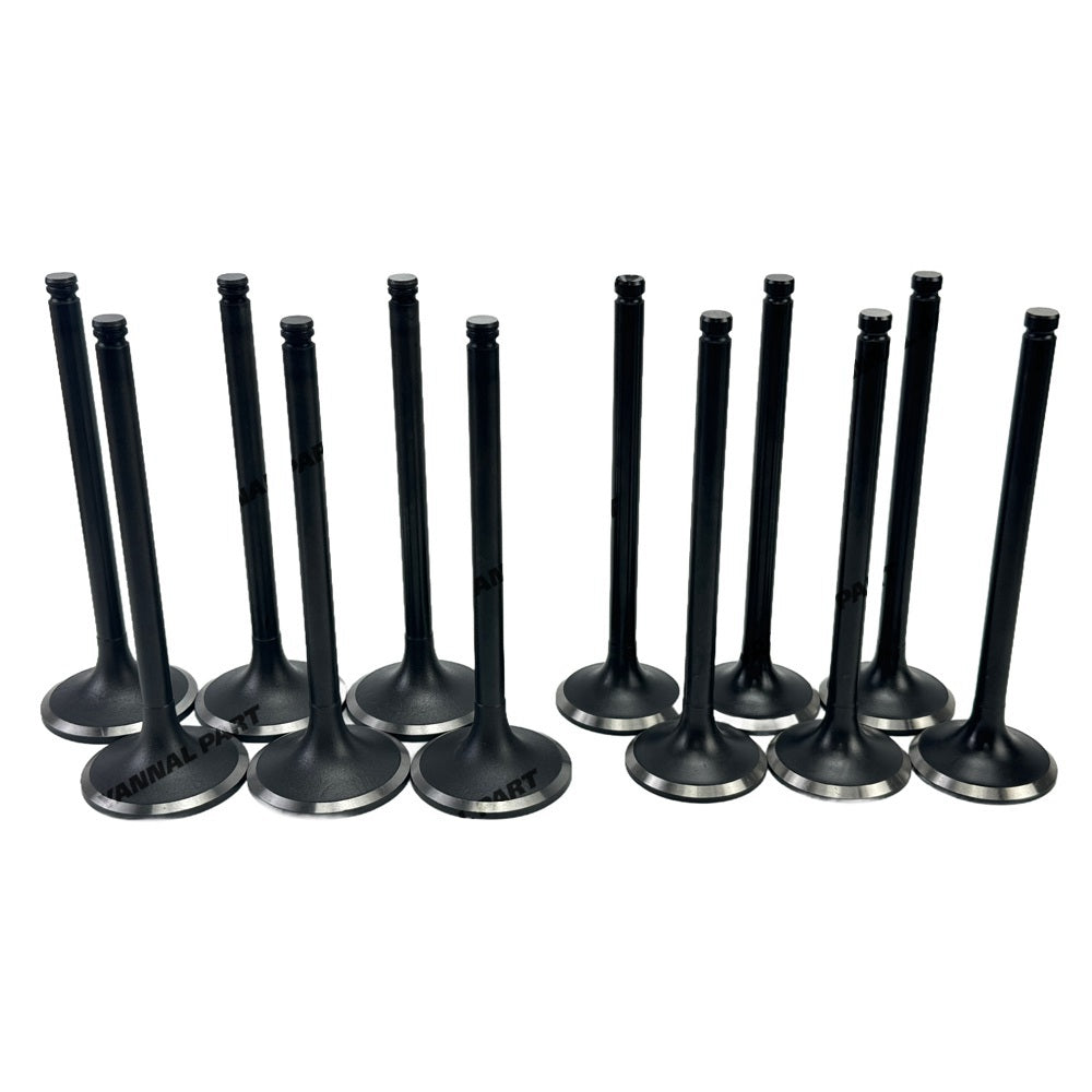 Exhaust + Intake Valve 3924492 3921444 Fit For Cummins 6LT9.3 Engine