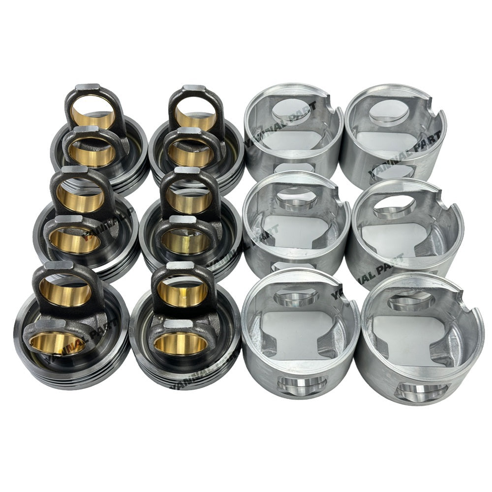 Piston Crowm & Piston Skirt 324-7380 197-9297 Fit For Caterpillar C9 Engine