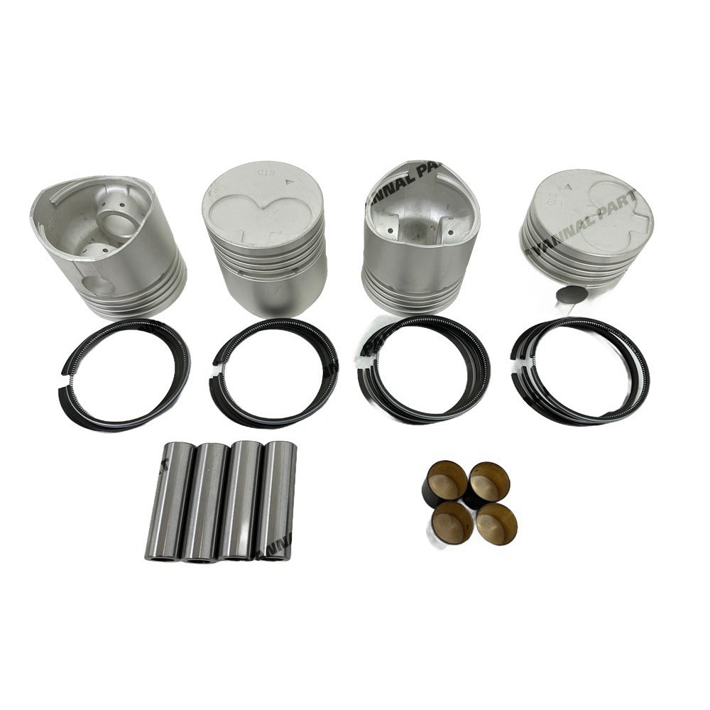 Cylinder Piston And Piston Ring Kit Fit for Mitsubishi K4D Engine Parts