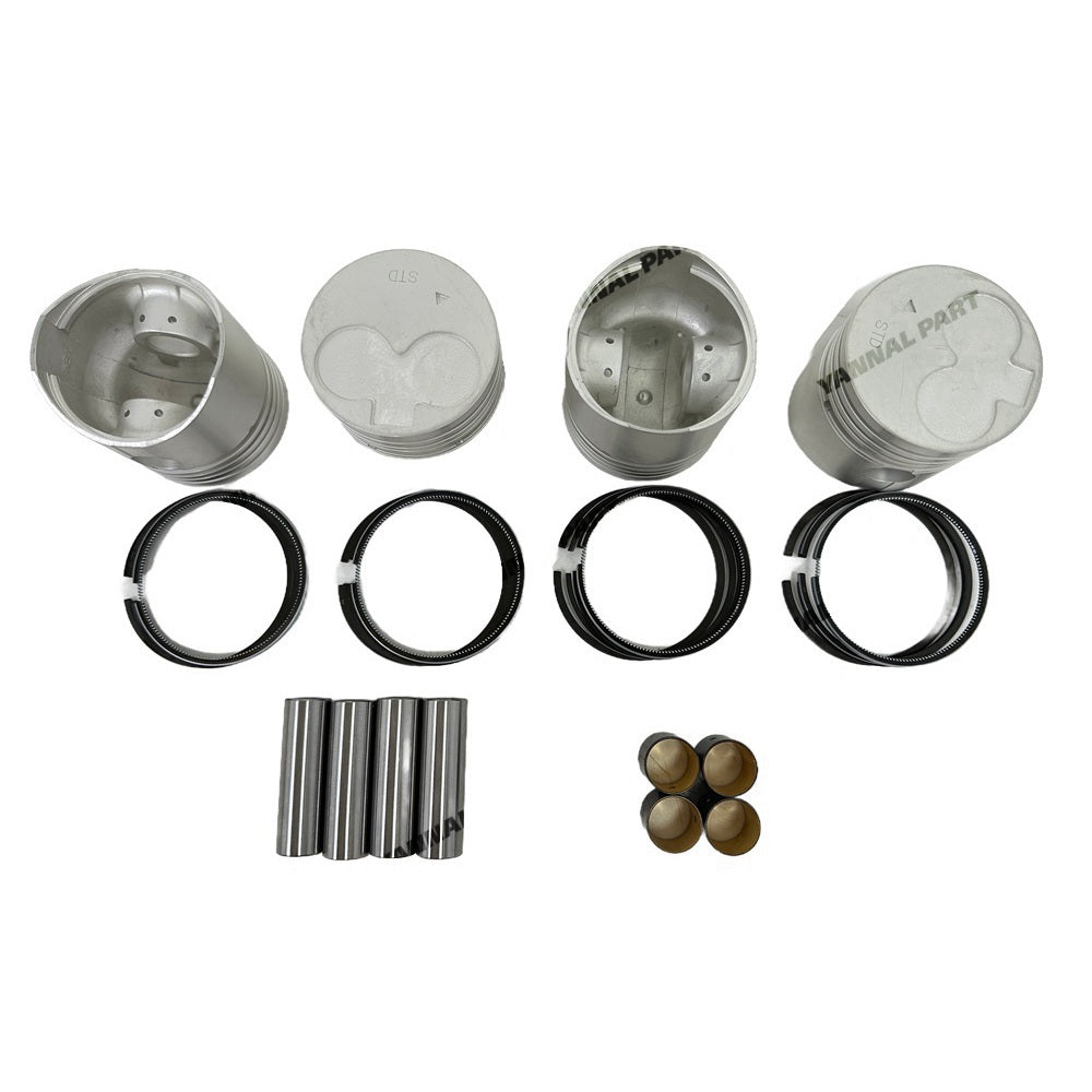 Cylinder Piston And Piston Ring Kit Fit for Mitsubishi K4D Engine Parts