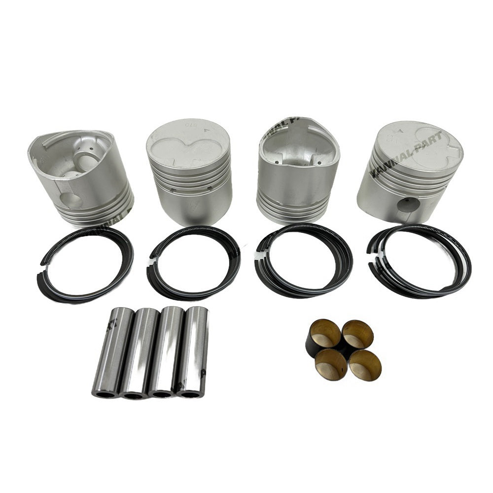 Cylinder Piston And Piston Ring Kit Fit for Mitsubishi K4D Engine Parts
