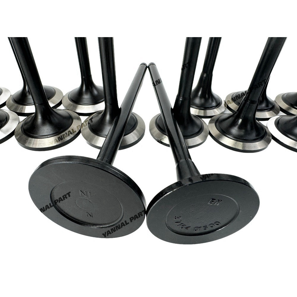 Exhaust + Intake Valve 37104-10100 37104-35000 Fit for Mitsubishi S12N Engine Parts