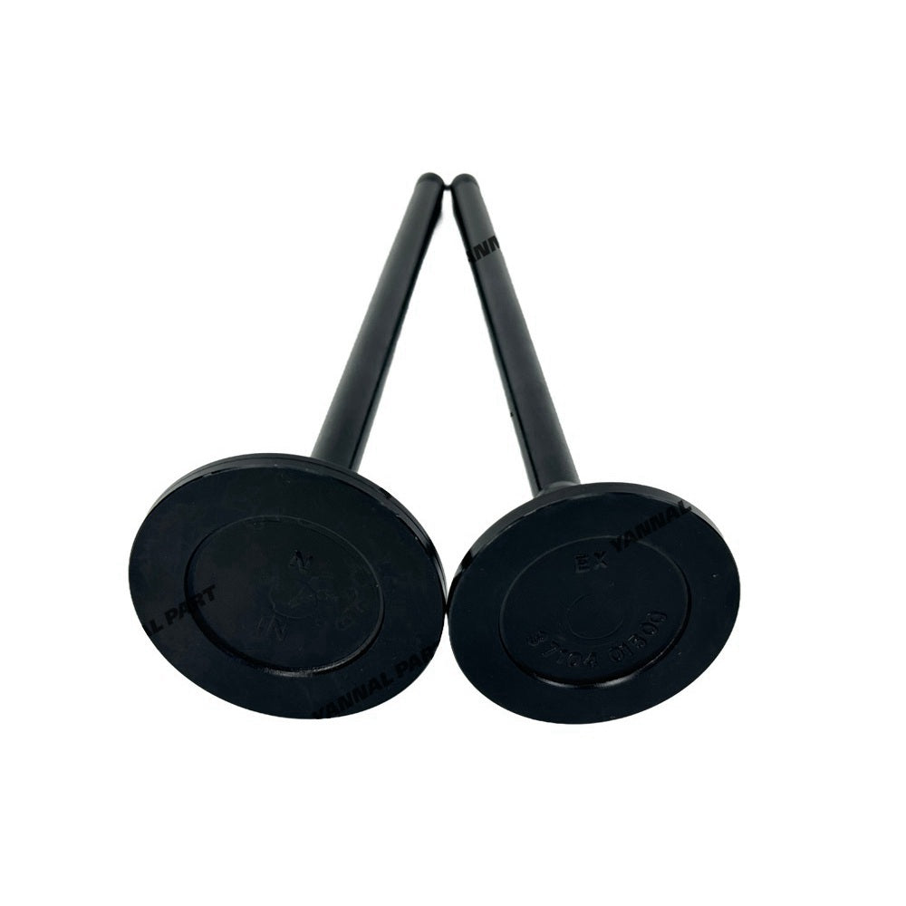 Exhaust + Intake Valve 37104-10100 37104-35000 Fit for Mitsubishi S6N Engine Parts