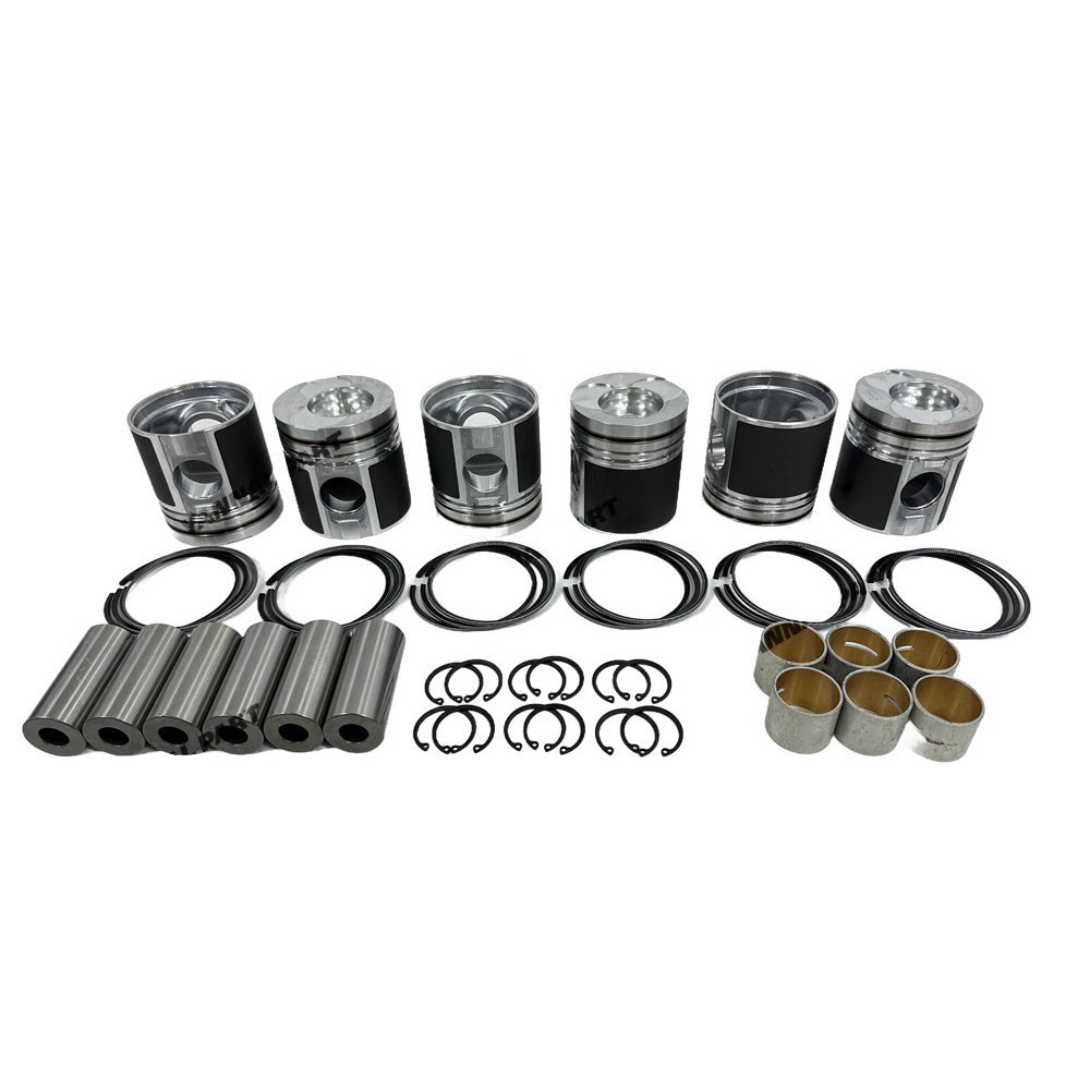 Cylinder Pistons With Piston Rings Fit for Doosan Develon D1146 Engine Parts