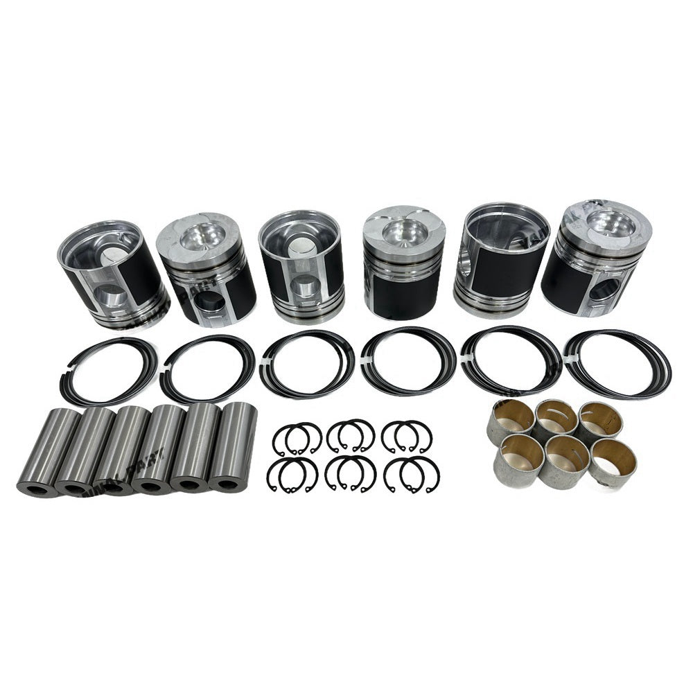 Cylinder Pistons With Piston Rings Fit for Doosan Develon D1146 Engine Parts