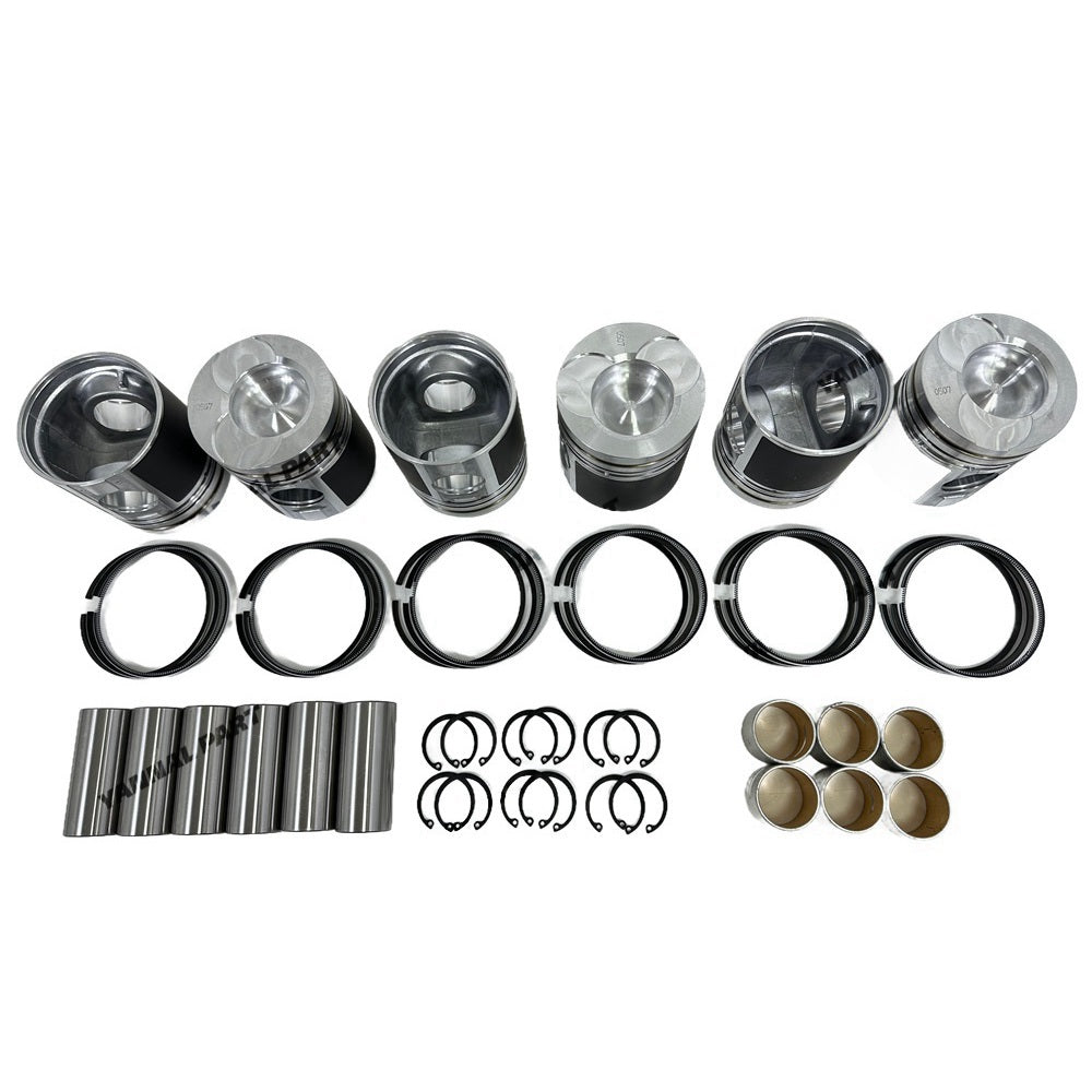 Cylinder Pistons With Piston Rings Fit for Doosan Develon D1146 Engine Parts