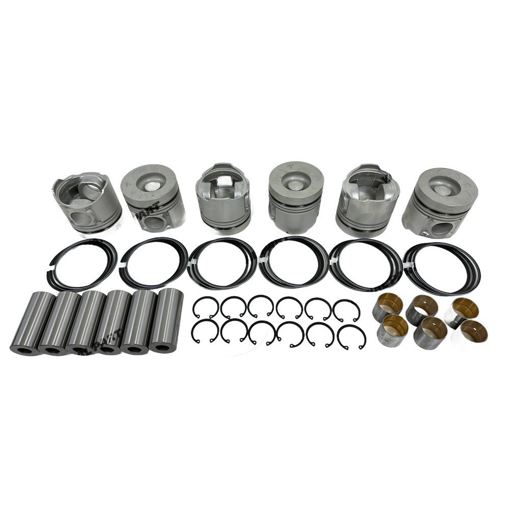 Cylinder Piston Kit With Piston Rings Fit for Doosan Develon DB58 Engine Parts