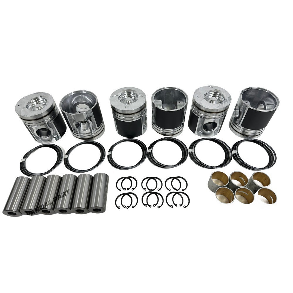 Cylinder Pistons Kit With Rings Set Fit for Doosan Develon DE08 Engine Parts