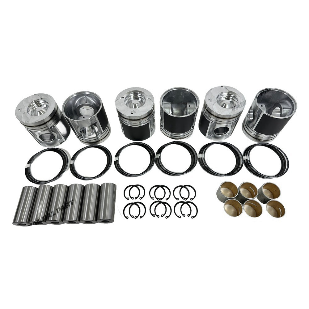 Cylinder Pistons Kit With Rings Set Fit for Doosan Develon DE08 Engine Parts