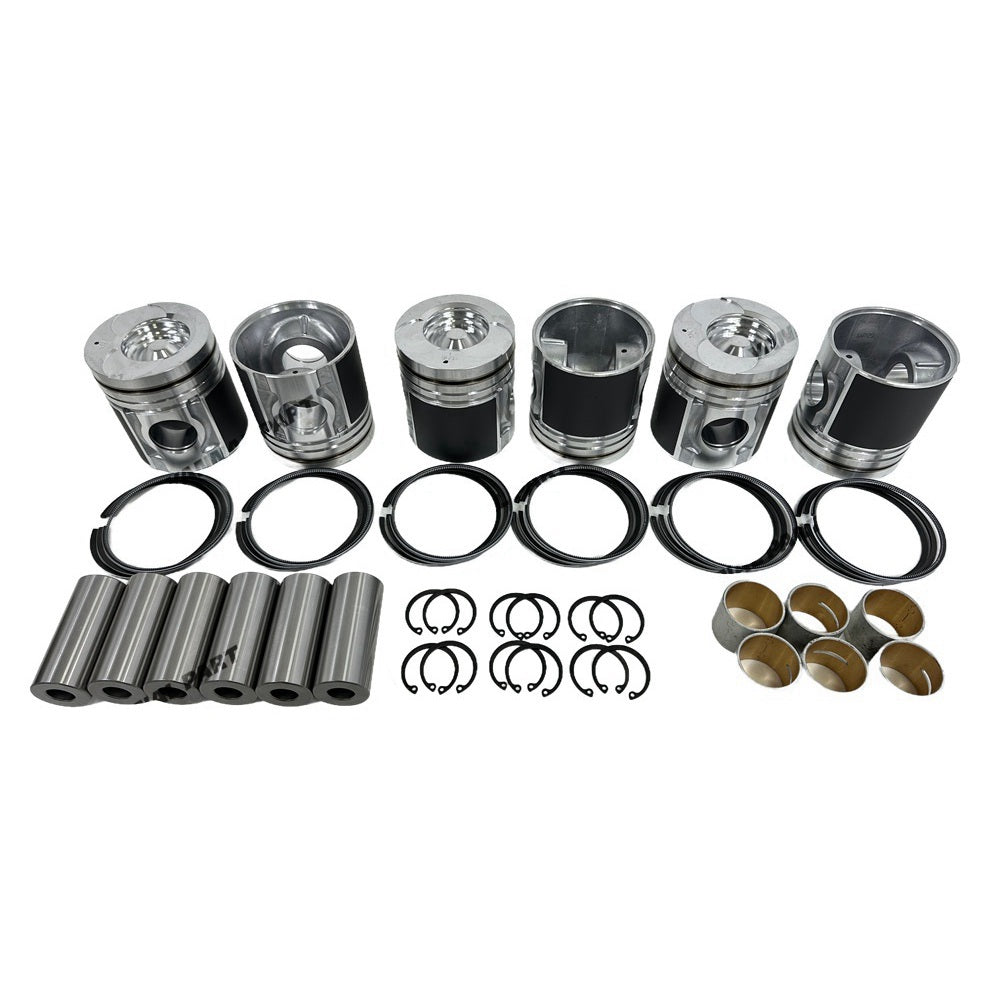 Cylinder Pistons Kit With Rings Set Fit for Doosan Develon DE08 Engine Parts