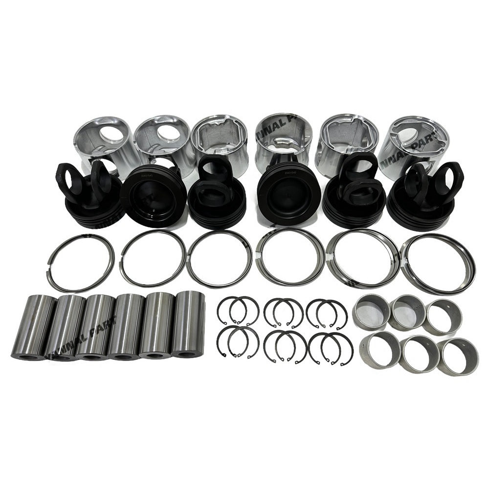Cylinder Pistons With Piston Rings Set Fit for Volvo D12D Engine Parts